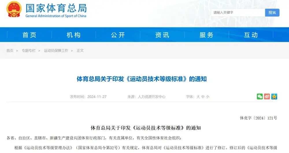 运动员技术等级_《运动员技术等级管理办法》_2021年运动员技术等级标准